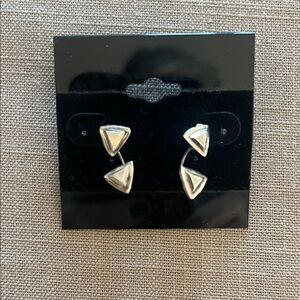 Silpada Silver Geometric Earrings